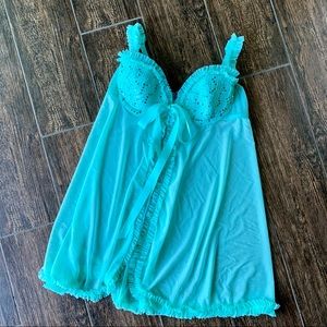 VS Very Sexy Things Mint Green Babydoll 36B